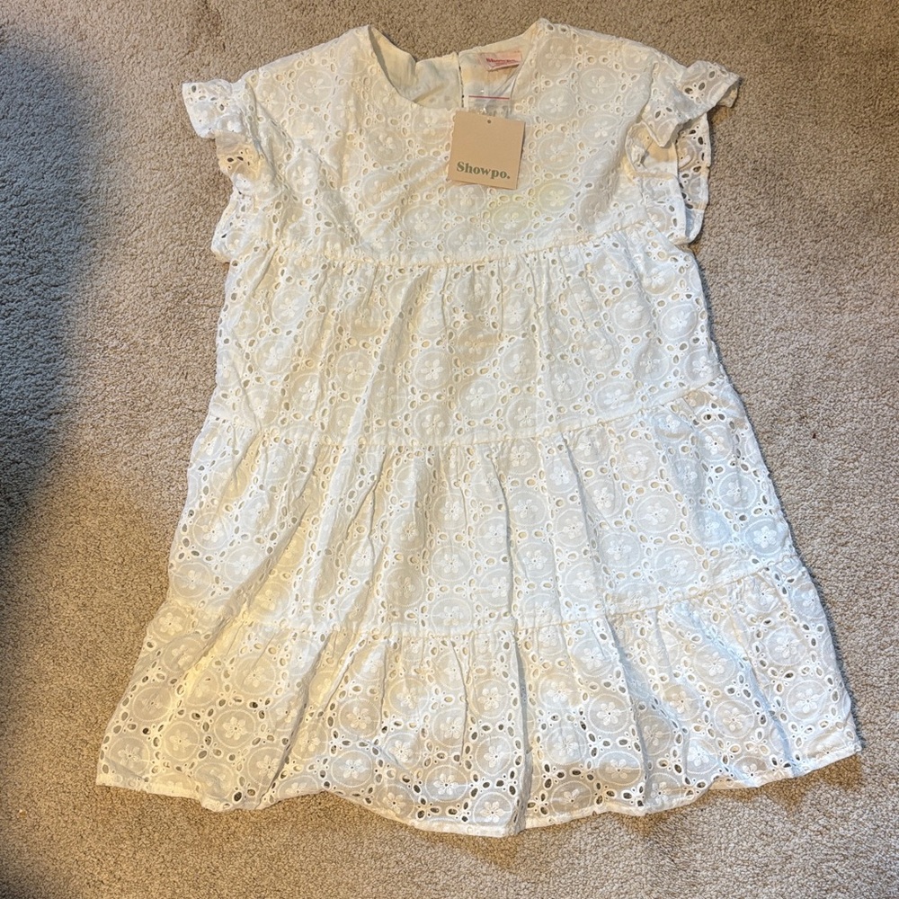 Showpo. Ivory Eyelet Dress